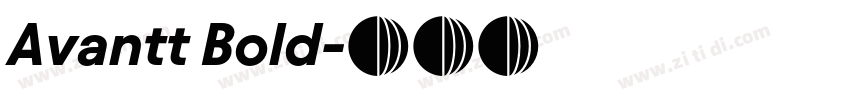 Avantt Bold字体转换